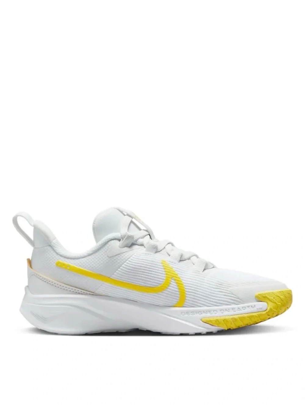 Nike Star Runner 4 NN Summit White Opti Yellow Sneakers | Youth 4Y - Picture 5 of 15